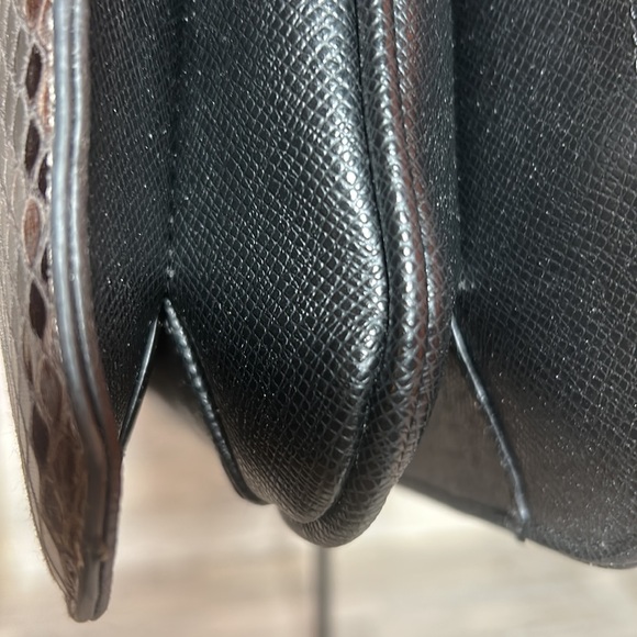 London Fog Faux Python tote EUC - Picture 7 of 17